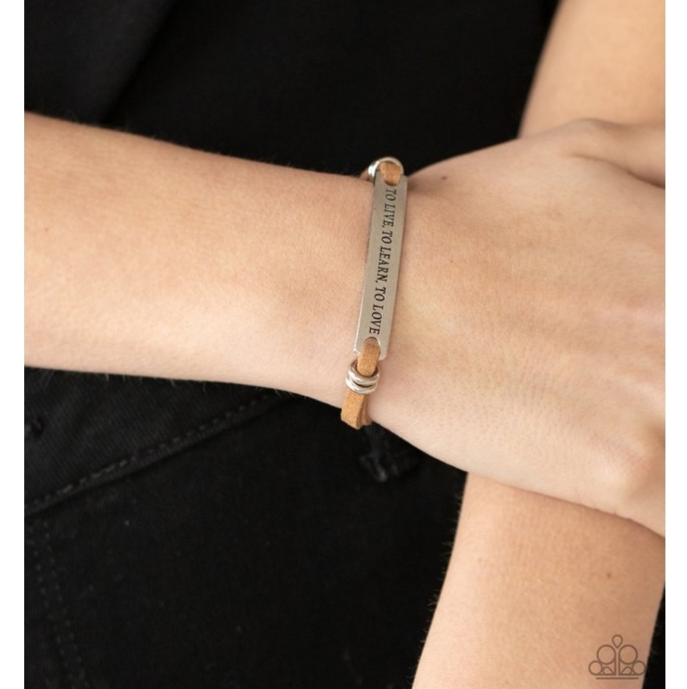 To Live, To Learn, To Love Bracelet